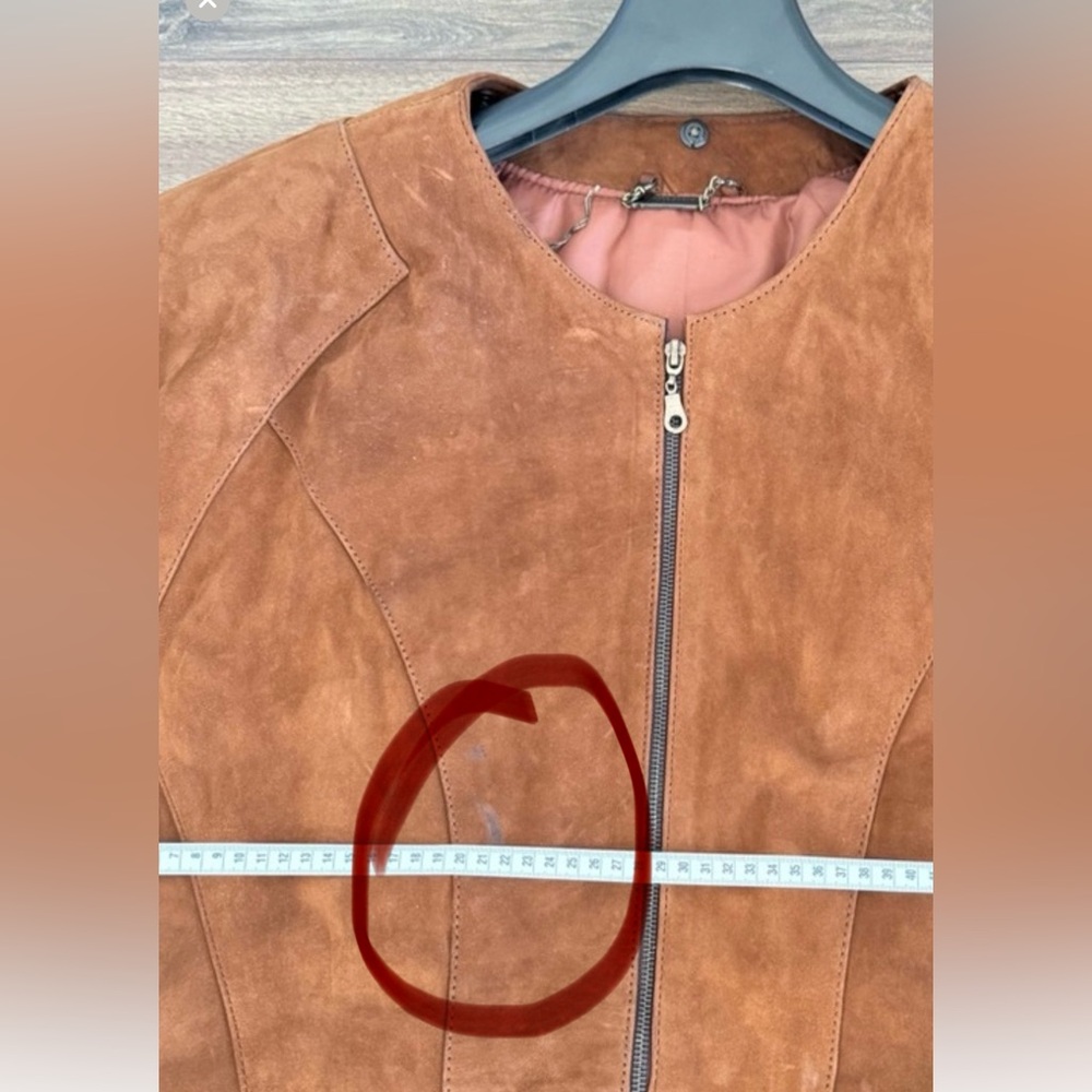 Y2K Vintage Brown Suede women’s Jacket size M - Picture 6 of 14